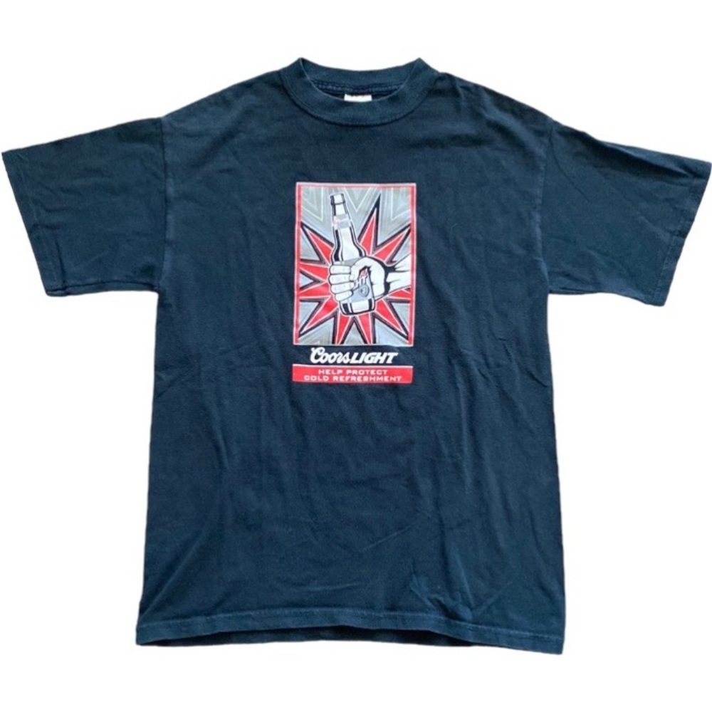 Vintage 90s coors light beer promotional t shirt
